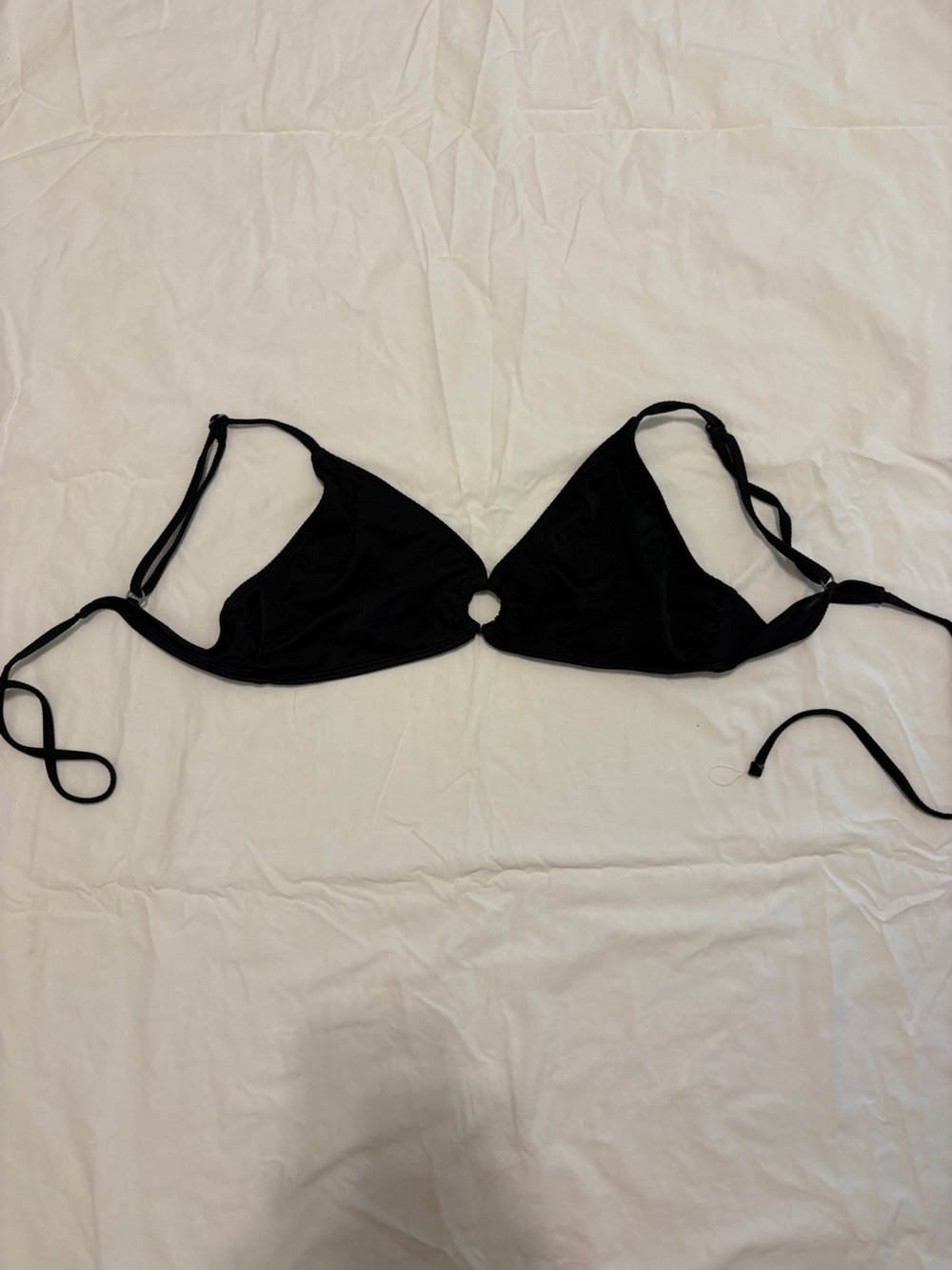 Black Women's Ring-Detail bikini top Swimwear